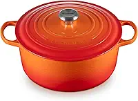 Le Creuset Panela Redonda 28 cm Ferro Fundido Esmaltado Signature Laranja