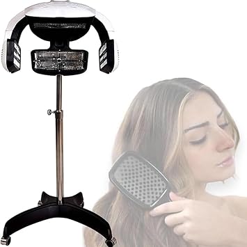 Hair Color Processor, 1250w Adjustable Perm Color Processor Dryer Hair Hood Dryer Hair Salon Equipment Flying Disk Hair Dryer Hood with LCD DisplayVertical