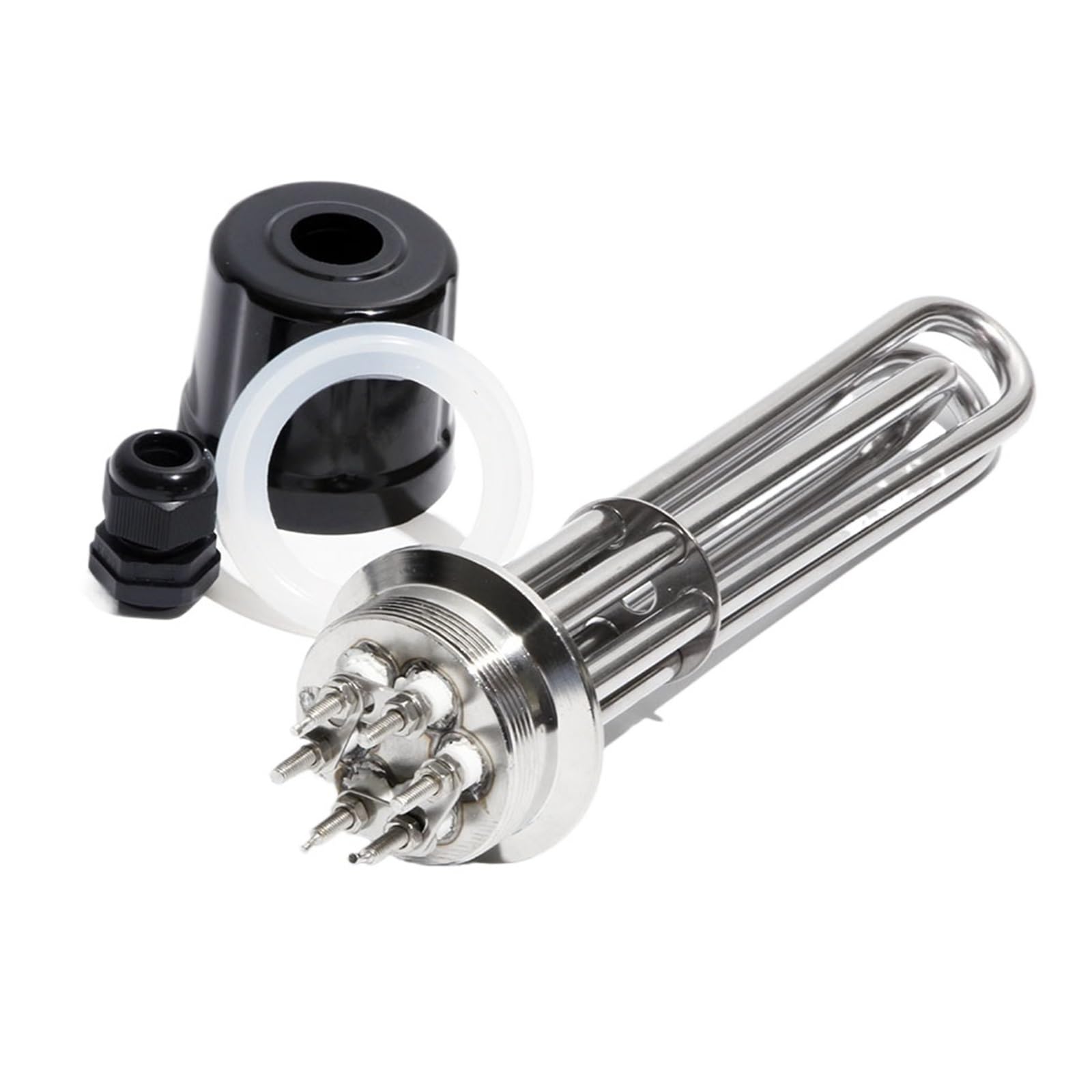 Brewing Heating Element 2"tri Clamp 64mm Flange 3KW 4.5KW 6KW 9KW 12KW SUS304 Immersion Water Heater 220V 380V (Color : A, Size : 380V_12KW 350L 304SS)