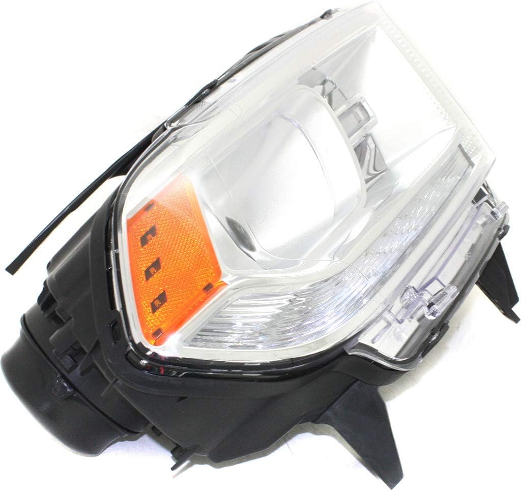 CarLights360: For Dodge Durango Headlight Assembly 2014 2015 Passenger Side DOT Certified White w/LED DRL w/Bulbs | CH2503257