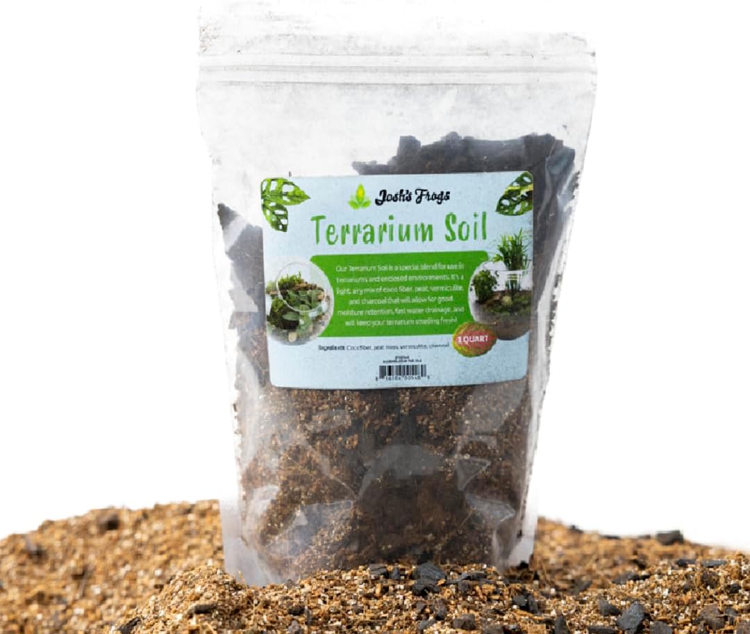 Josh's Frogs Sprig & Stone Terrarium Soil for Open and Closed Terrariums (4 Quart)