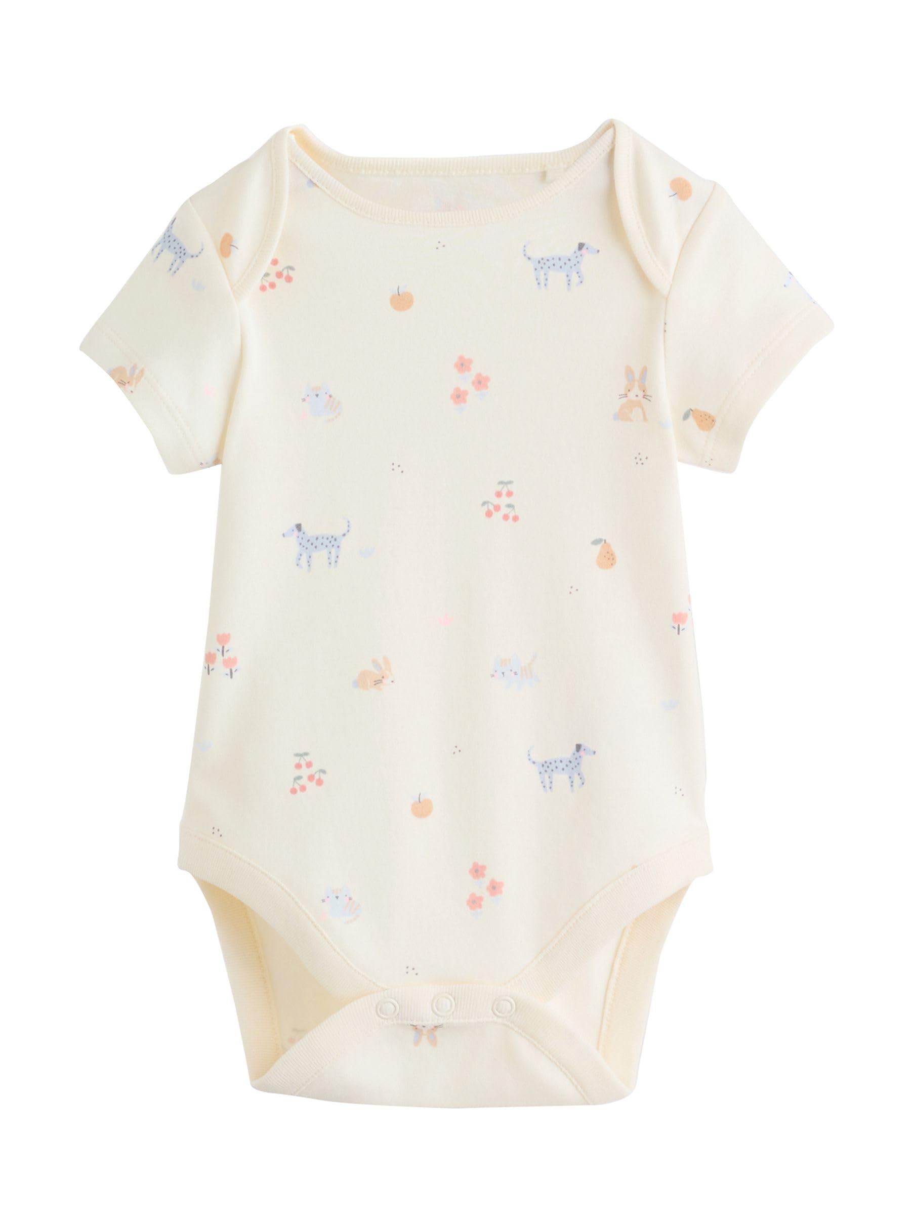 NEXT Baby Mädchen Kurzärmelige Babybodys im 7er-Pack