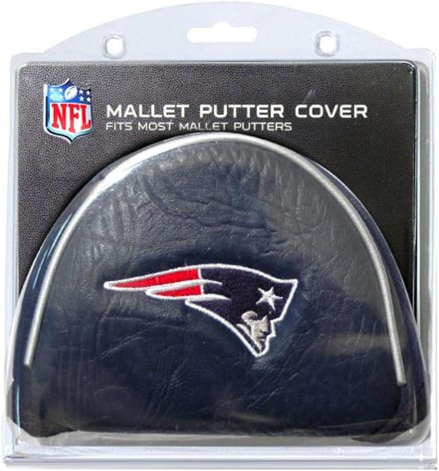 Team Golf NFL New England Patriots Golf Mallet Putter Cover Golf Club Mallet Putter Headcover, Fits Most Mallet Putters, Scotty Cameron, Daddy Long Legs, Taylormade, Odyssey, Titleist, Ping, Callaway
