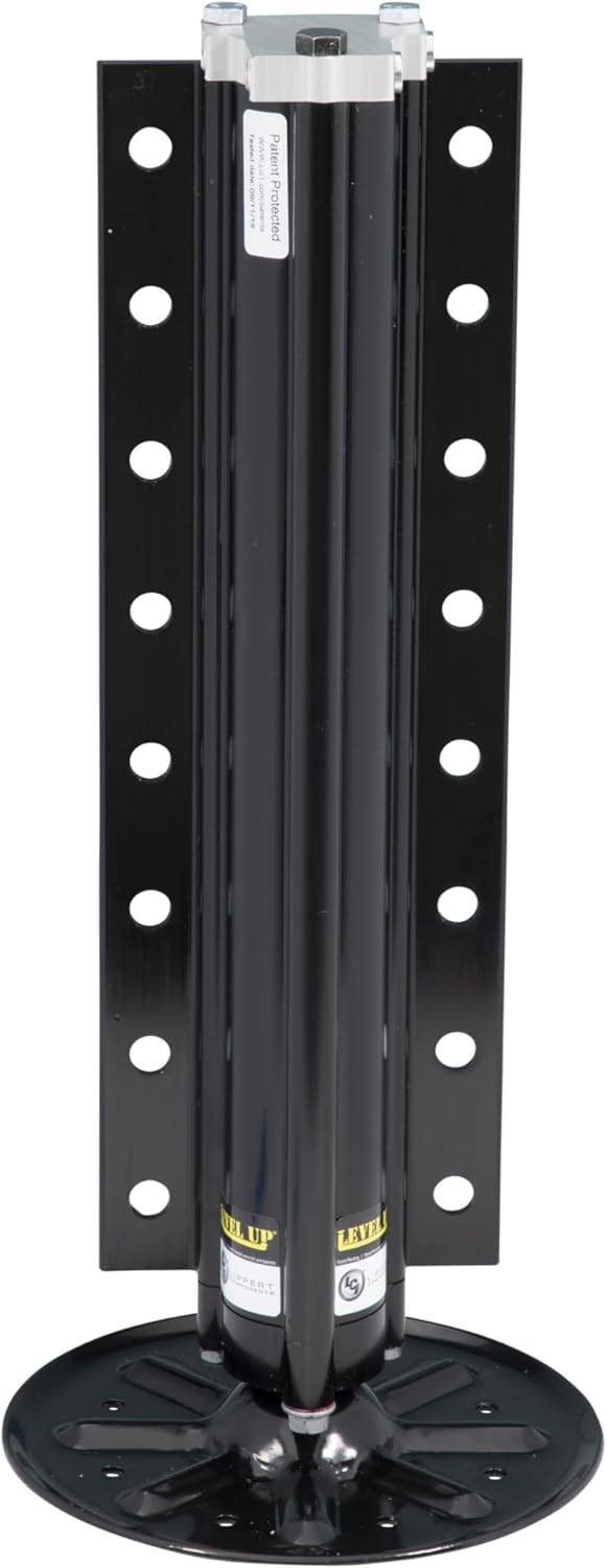 Lippert Level Up Gen I Replacement Hydraulic Landing Gear Jack for 5th Wheel RVs and Travel Trailers, 8,000-lbs. Capacity, Aluminum, 9" Diameter Footpad, 21-7/16" Retracted Height - 195860
