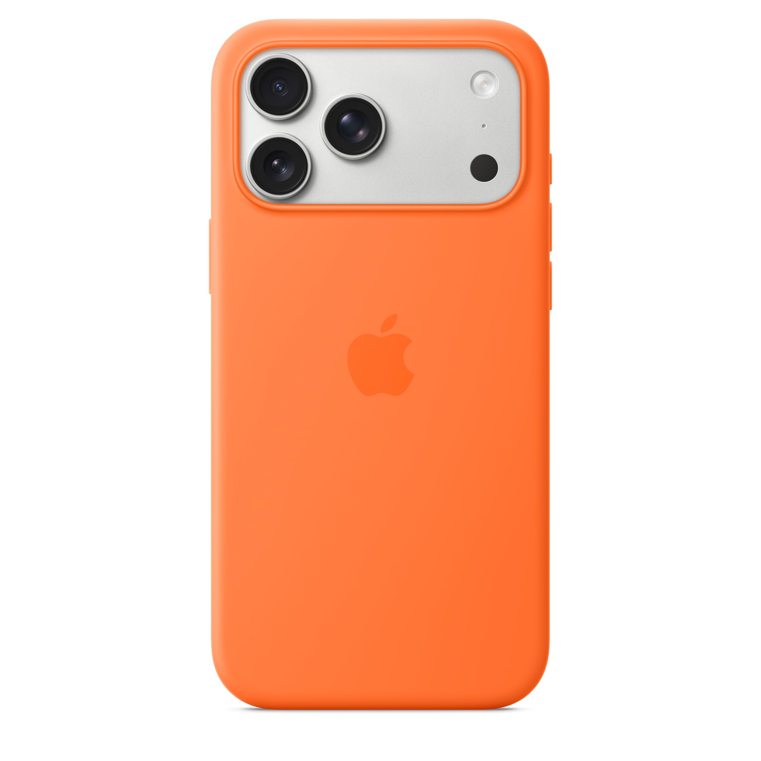 Apple iPhone 17 Pro Max Silicone Case with MagSafe and Camera Control: Lightweight Phone Case, Wireless Charging Compatible, Smooth Matte Finish; Orange