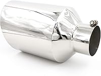 Vista 11 de RP Remarkable Power, punta de escape de 3.5" de entrada - 5" de salida, 12" de largo, de acero inoxidable con borde laminado EXT21