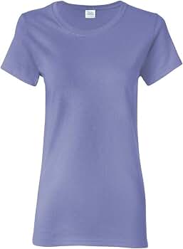 Missy Fit Heavy Cotton Tee - Gildan 2115 Azalea Color, 2X-Large - View #11