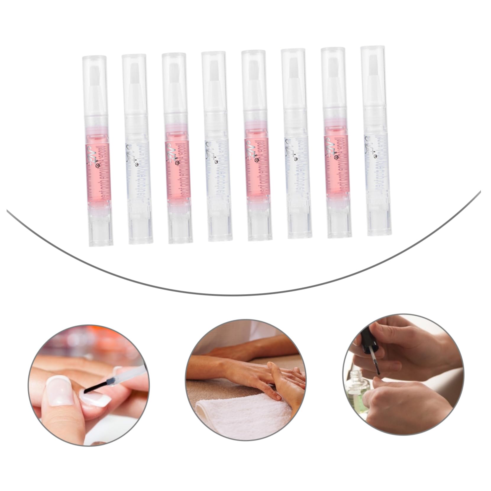 24piezas Cutícula Nutritivo Boligrafo Para Cuidado De Uñas Hidratante Para Manicura y Arte De Uñas Práctico y Portátil