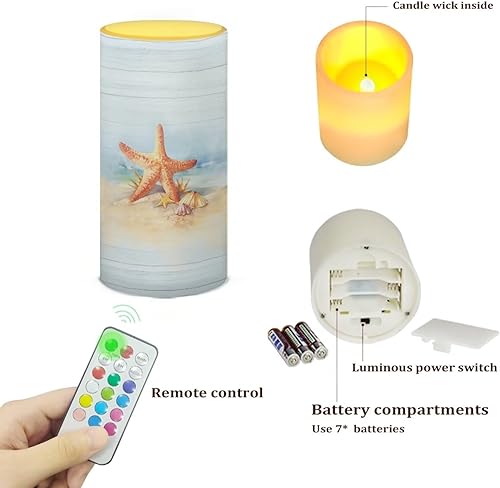 Vista 77 de Velas LED sin llama personalizadas que funcionan con pilas con temporizador remoto que cambia de color, personaliza fotos y texto, hazlo tú mismo tu