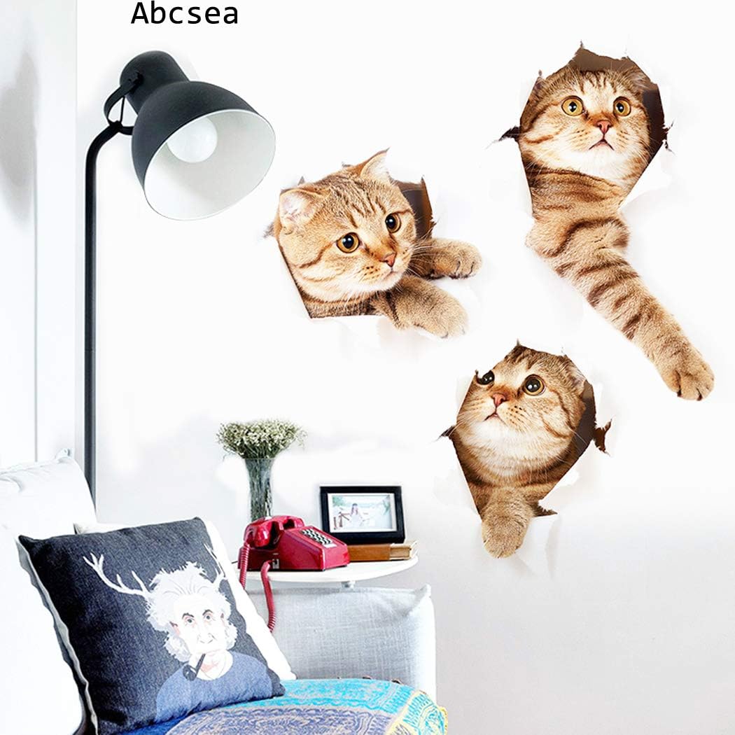 wall stickers for home or living room,wall stickers for kitchen or bathroom,(Dandelion,frame tree, football,three-cat,black cats,1 piece for each style)