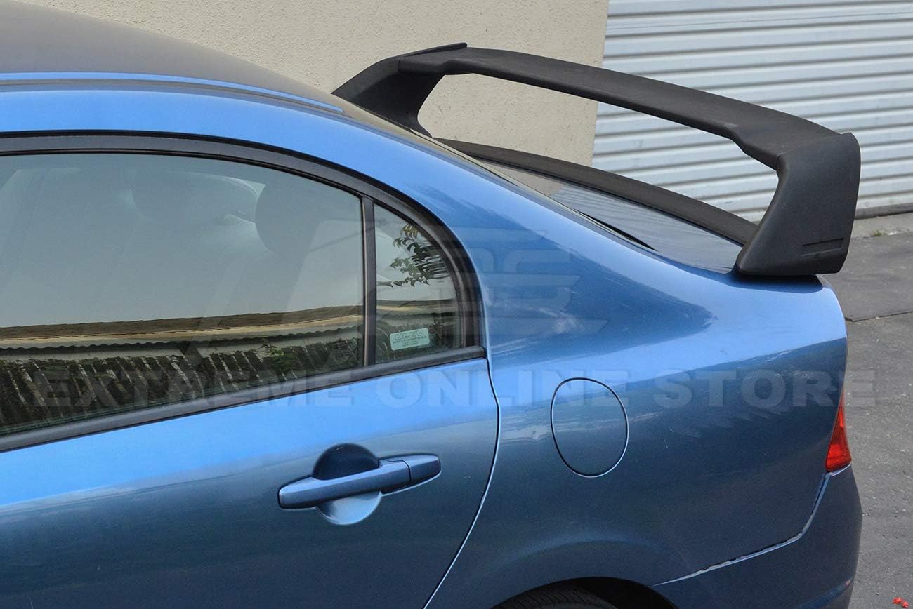 for 2006-2011 Honda Civic Sedan Models | Mugen RR Style ABS Plastic Primer Black JDM Rear Trunk Lid Wing Spoiler