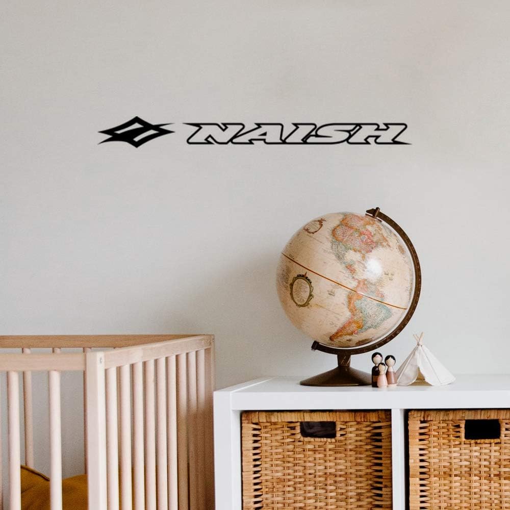 Gadgets Wrap Wall Decals 29CM Wall Stickers Black Color - (Naish Logo)
