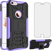 Vista 13 de Funda de teléfono para iPhone 7plus 8plus 7/8 Plus 5.5 con protector de pantalla de vidrio templado y soporte, accesorios híbridos duros