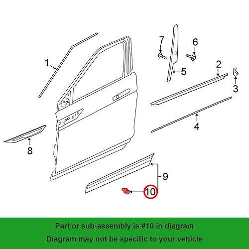 Miniatura 4 de OAUTOO 20 clips de moldeo de panel basculante para Land Rover LR112137 Defender 110, Denfender 90, para Range Rover, para Range Rover Evoque 2020-On