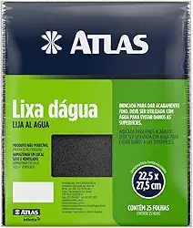 Atlas - Lixa D´água com Grão 360 e Verso em Papel, Tamanho 22,5 x 27,5 cm