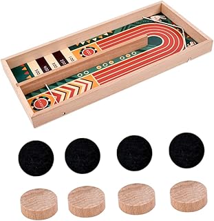 Toyvian Catapulta Xadrez Tabuleiro De Xadrez De Madeira Quebra-Cabeça Brinquedos Estilingue Infantil Jogo De Puck Estilingue Tabuleiro De Mesa Jogo De Batalha Estilingue Brinquedo De Mesa