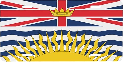 Miniatura 1 de Meikosks Placa de matrícula metálica para automóvil, placas decorativas de mariposa monarca del atardecer al amanecer, etiqueta de tocador, placa de