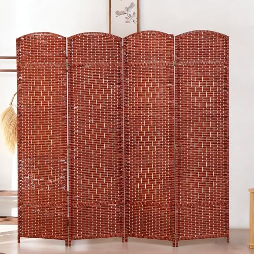 Kurze Rattan-Verdunkelungs-Trennwände – 5-teilige faltbare...