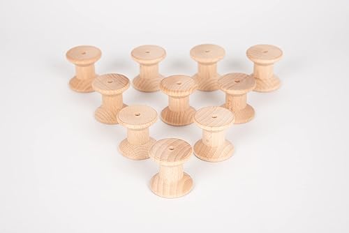 Miniatura 3 de TickiT 73907 Carretes de madera - Juego de 10
