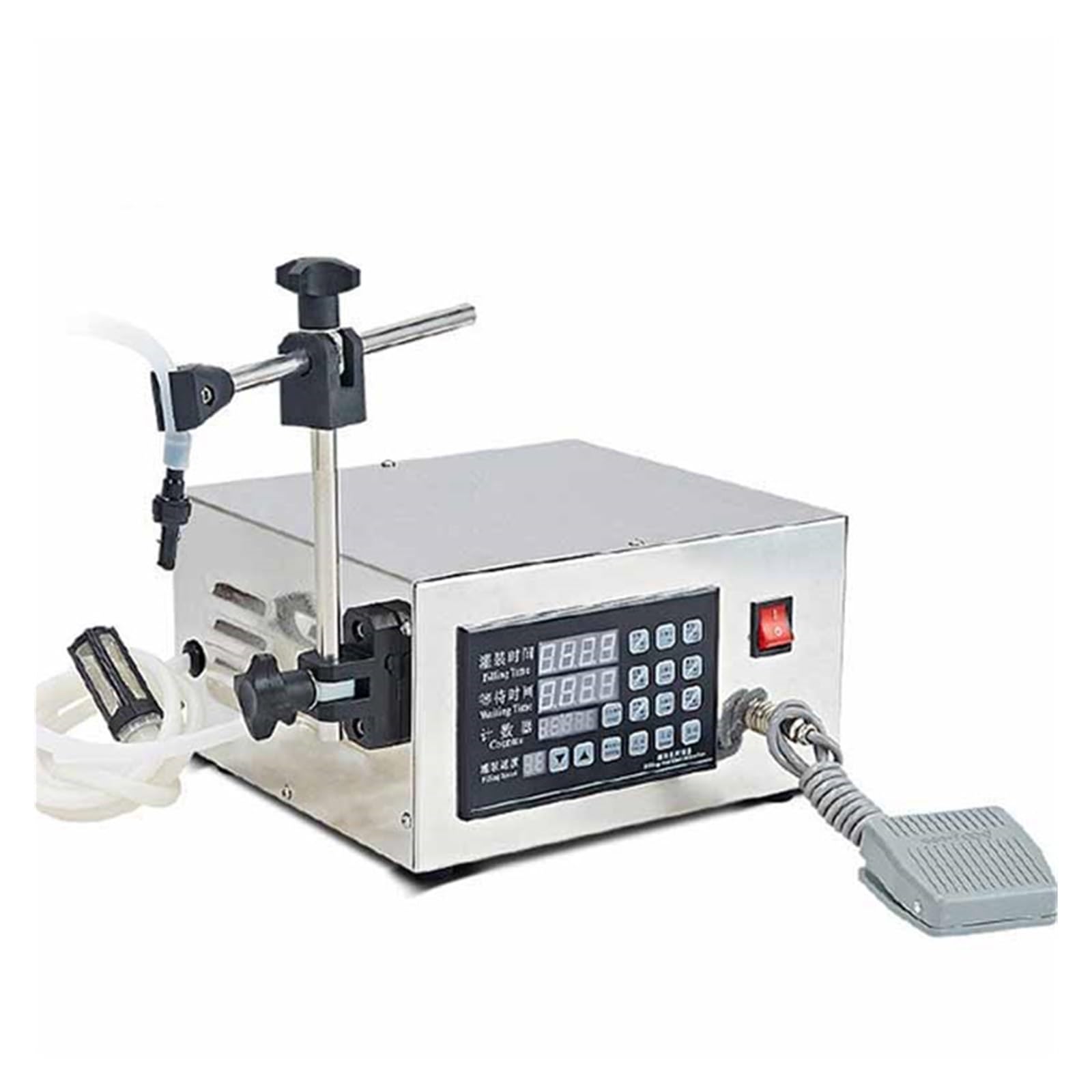 CUDTAPI - Semi Automatic Juice Digital Pump Water Liquid Filling Machine for Oil Bottle Liquid Paste Filling Machine