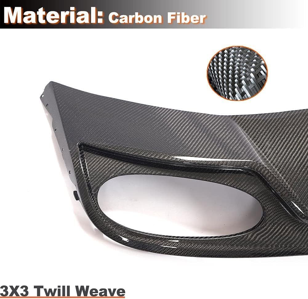 Carbon Fiber Rear Bumper Diffuser Compatible with Bentley Continental GT 2-Door 2012-2016 Lower Bumper Lip Spoiler Body Kit Factory Outlet