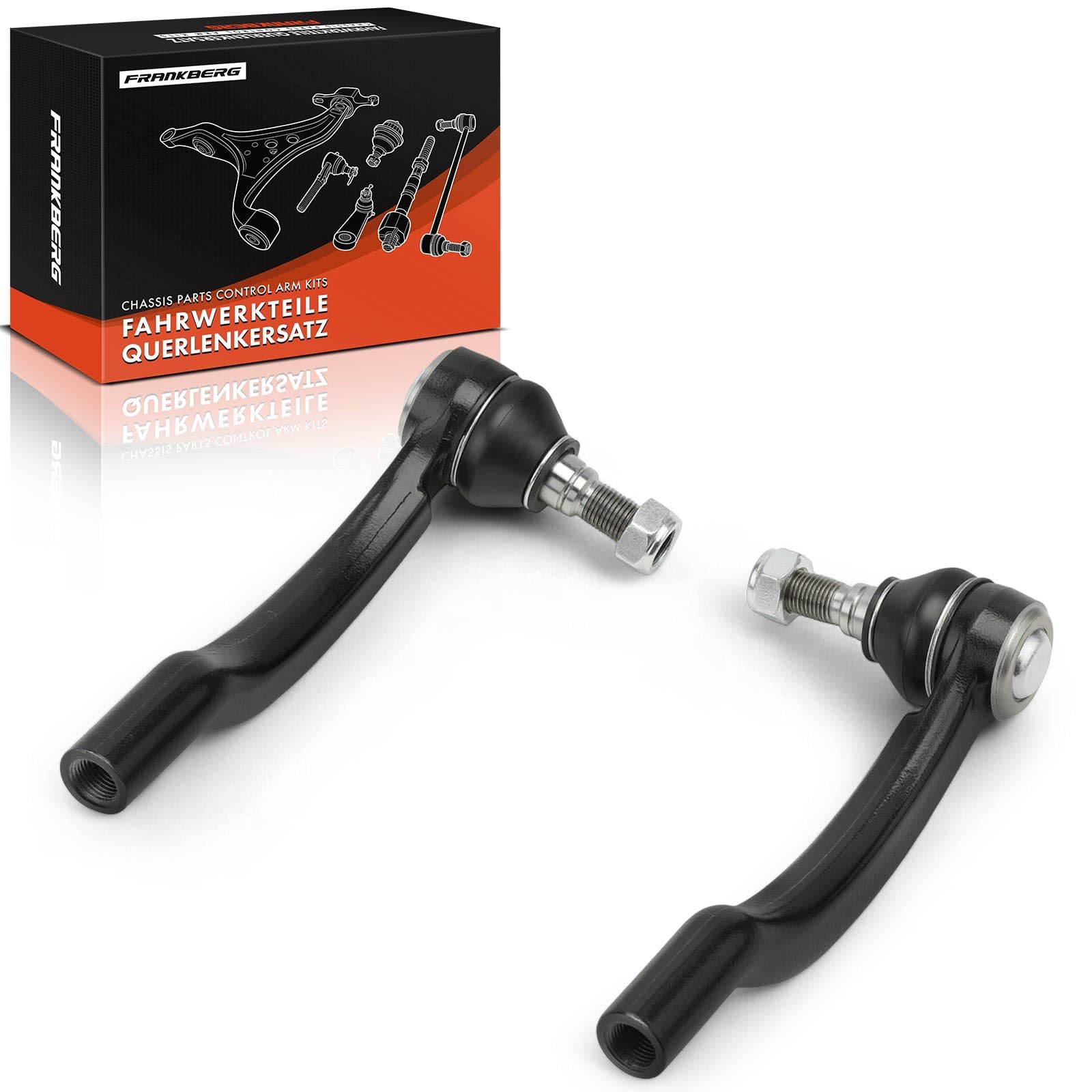 Frankberg 2x Testina barra di accoppiamento barra di accoppiamenton Anteriore Esterno Compatibile con Ducato Furgone 250 Ducato Bus 250 Boxer Bus Ducato Pianale/Telaio 250 Replace# 381777