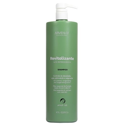 Arvensis – Shampoo Revitalizante 1L | Limpeza Suave, Brilho, Hidratação, Fórmula Vegana, Uso Diário