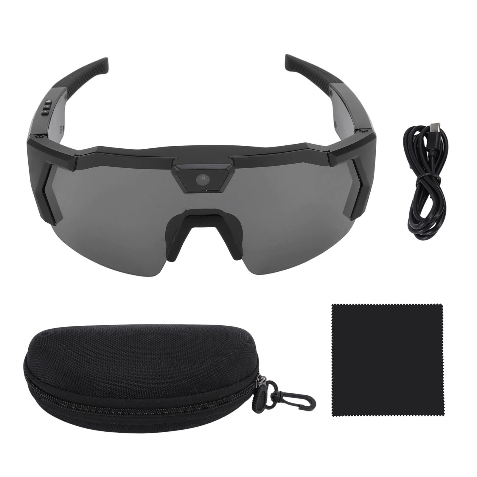 Jectse Okulary do Aparatu z, Okulary Przeciwsłoneczne do Kamer Sportowych, Inteligentna Stabilizacja, Obiektyw Szerokokątny i Prosta Obsługa, Soczewki z polaryzacją, do Aktywności na