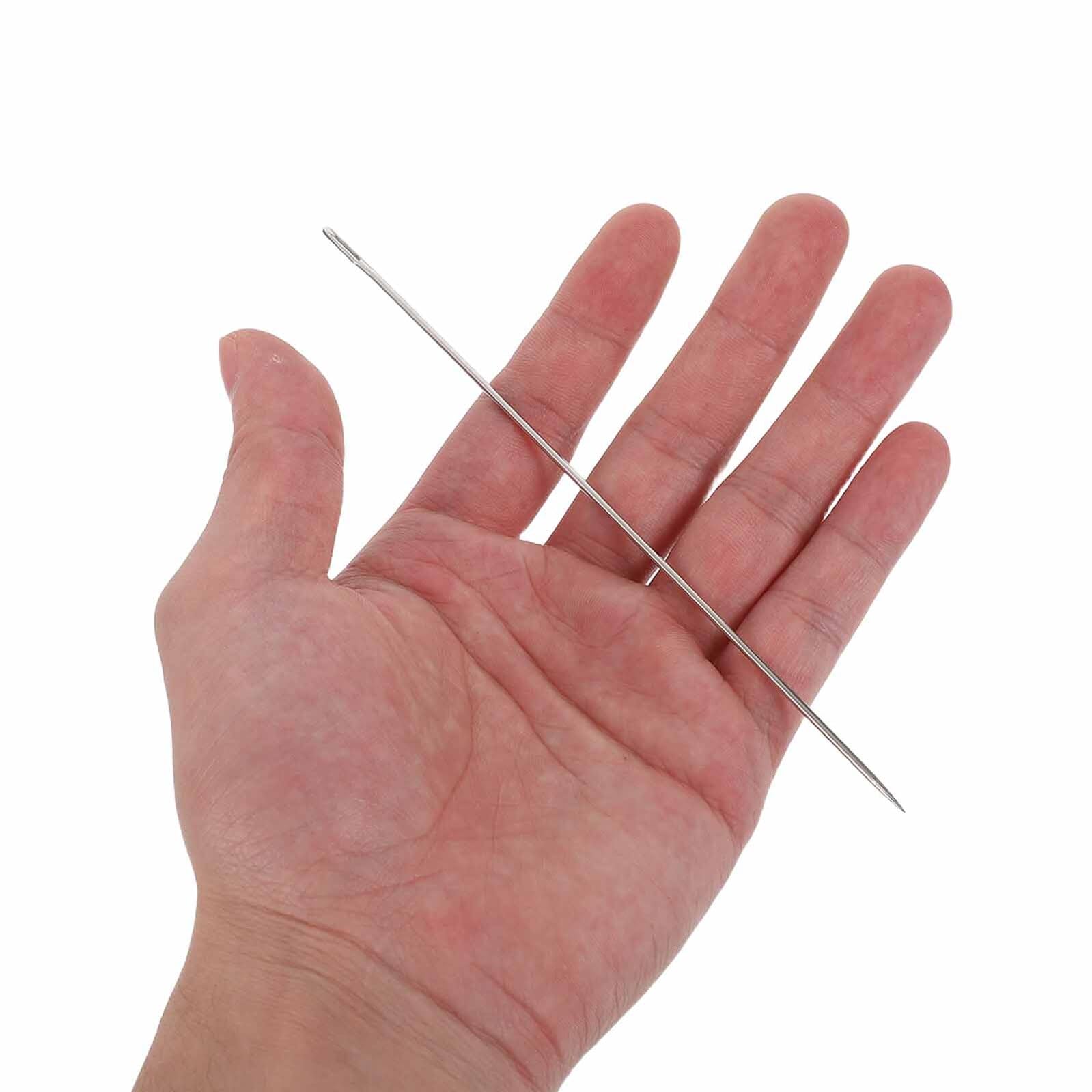 Gadpiparty Agujas de Coser a Mano de Acero Duradero 150 Piezas Ojo Grande, para Acolchado, Bordado y Fabricación de Muñecas