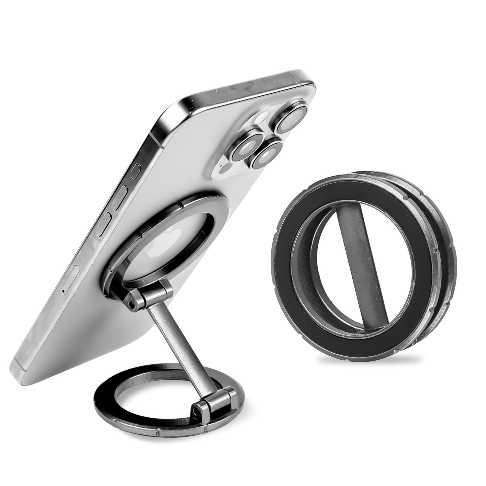 BENKS Supporto Magnetico Cellulare Per Magsafe, Anello Cellulare da Dita con Cinturino in Pelle Retrattile, 360° Rotazione per iPhone 16/15/14/13/12, Aurora BENKS Supporto Magnetico Cellulare Per Magsafe, Anello Cellulare da Dita con Cinturino in Pelle Retrattile, 360° Rotazione per iPhone 16/15/14/13/12, Aurora