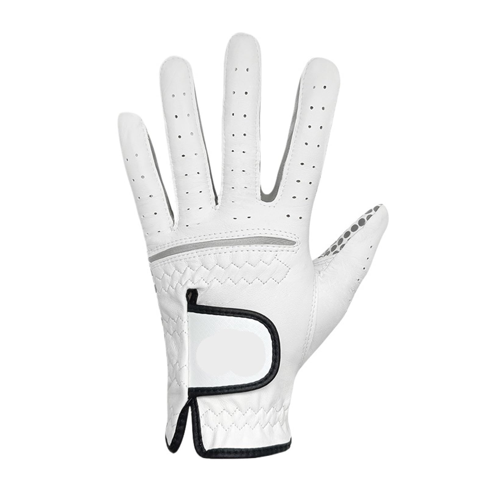 GVOVLVF Gant de golf pour homme en peau de mouton véritable blanc respirant, antidérapant, doux et confortable