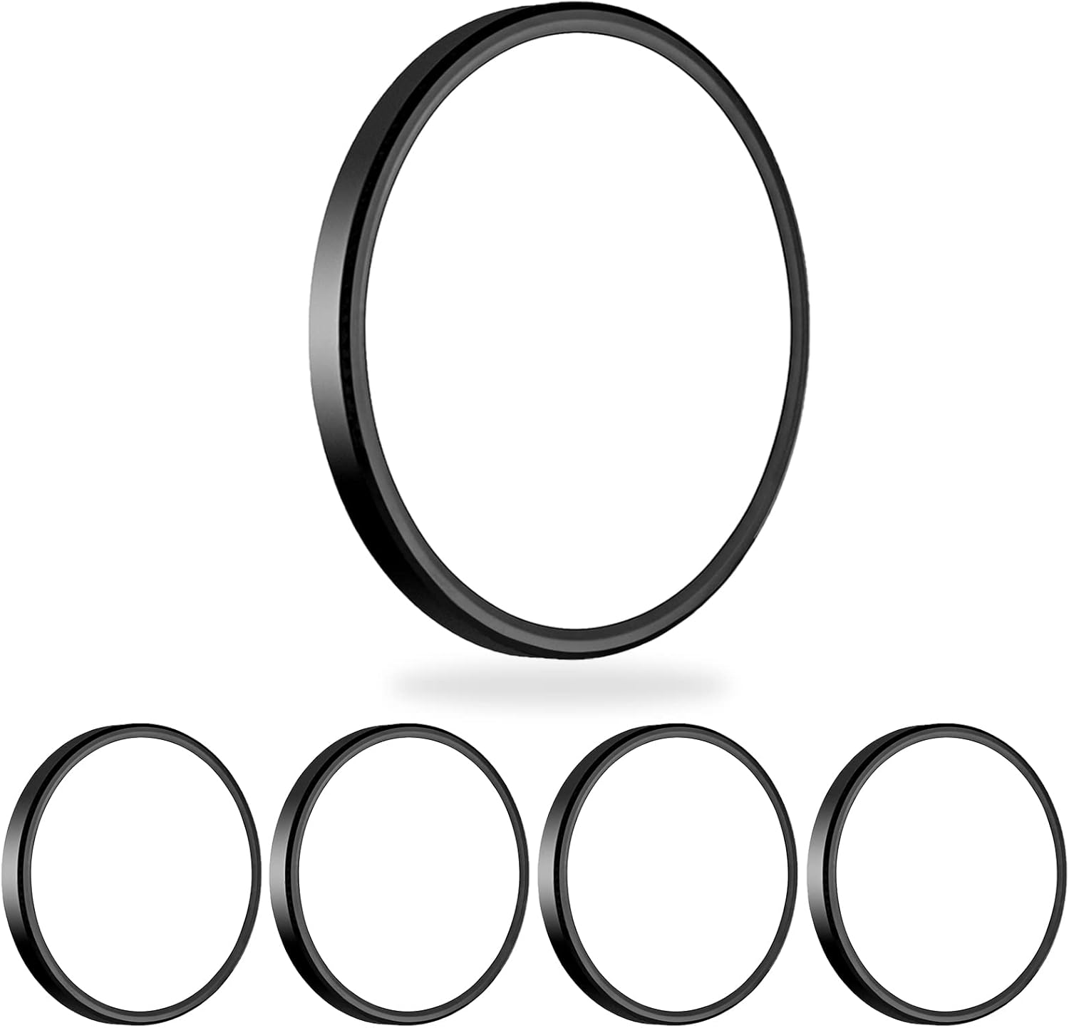 MODERN 4 Pack Super Thin 9inch 2800lm Flush Mount LED Ceiling Light Black, 5000K Daylight, Undimmable Ceiling Light Surface Mount for Bedroom, Living Room, Dining Room, Garage, Office Black 9in-4Pack