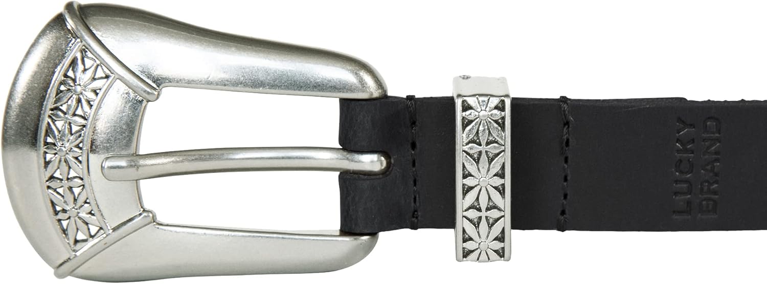 Lucky Brand Women's Western-Inspired Leather Belt | Classic | American Heritage | Casual | Vintage | Cowboy - Image 2