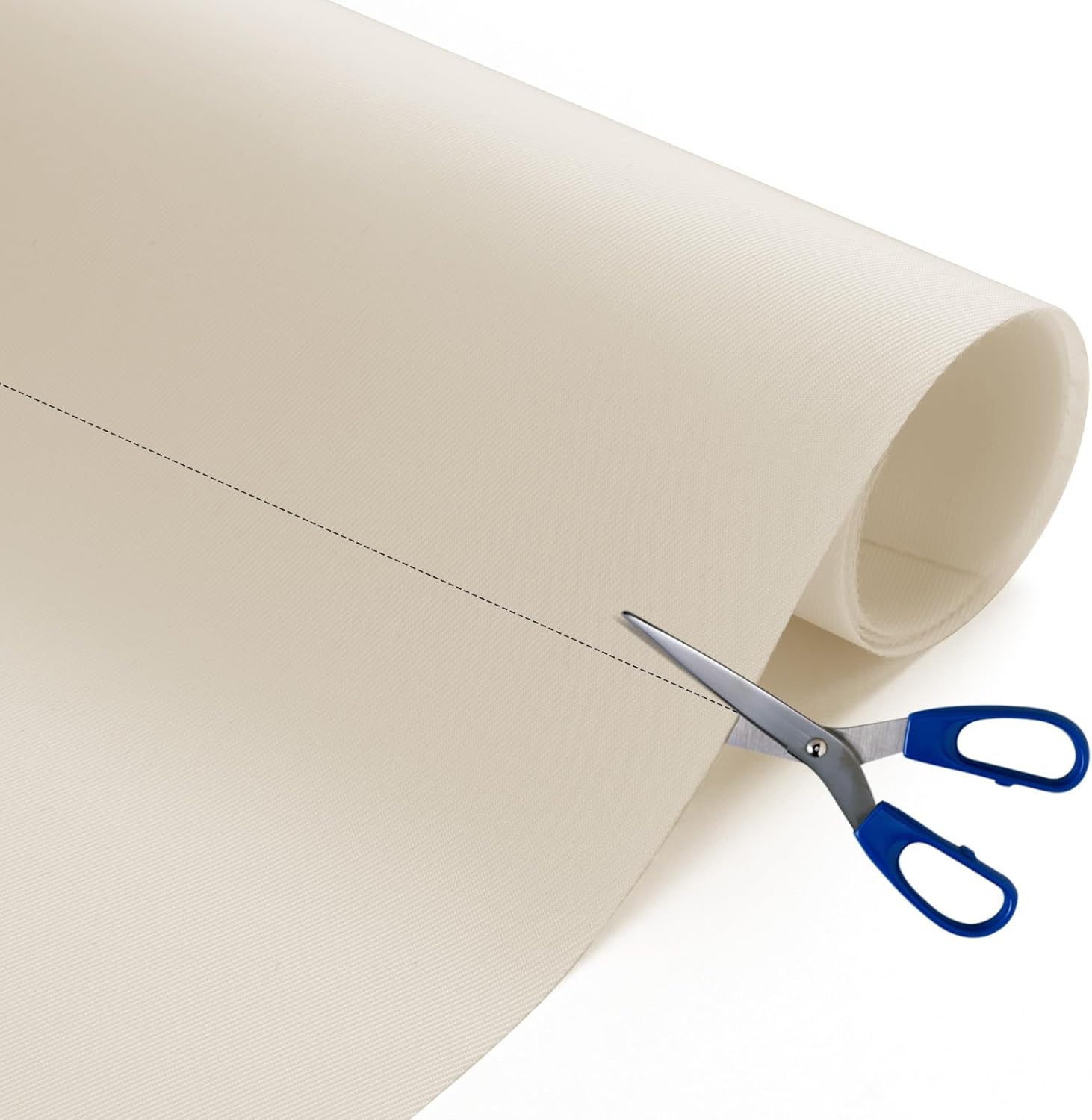 Nylon Fabric, 58"W 420D Waterproof Fabric 2 Yard Ripstop Nylon Material Outdoor Upholstery Twill Sewing Material for Patio Chair, Lining, Cushion, Purse, Tote Bag, Tent, Tarp Cover, DIY Project Ivory