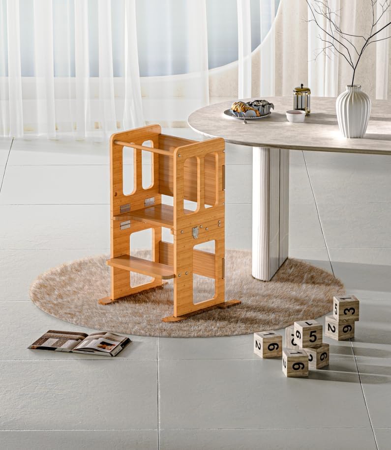 Hings for Step Stool Chair Step Stool Chair for 1-3 Year Olds – Encourages Climbing & Standing Skills, Detachable & Foldable Design.