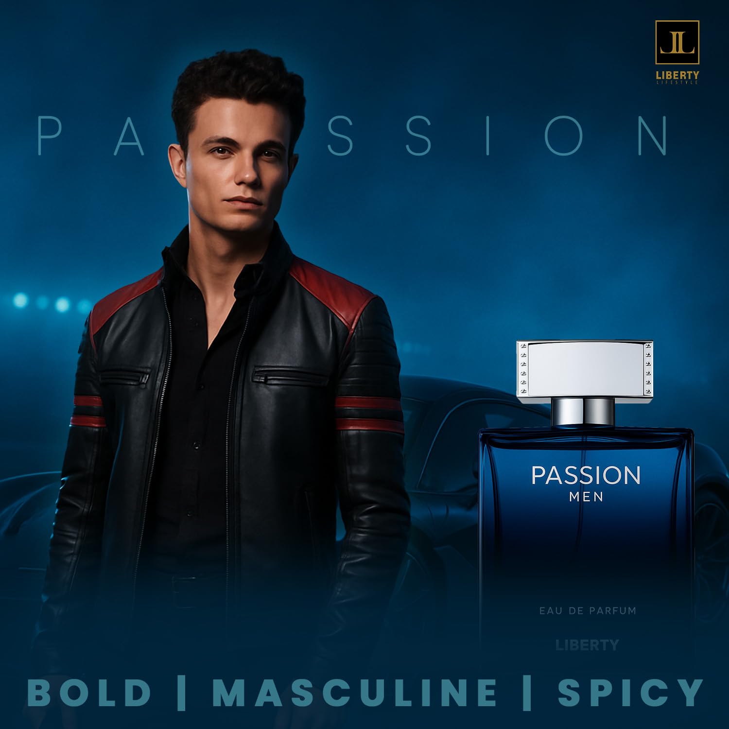 Liberty Luxury Passion Eau De Parfum for Men, Long Lasting Bold Spicy Scent Designed in France, Masculine Cologne That Draws Compliments, Perfume for mens, men's fragrances, Gift for Him 100ml 3.4Oz - Image 2