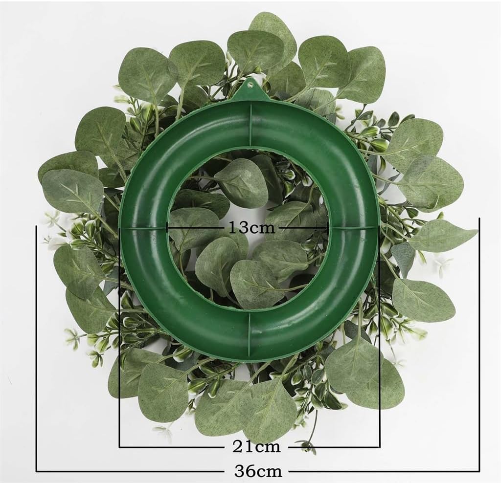 Garland Grass Artificial Eucalyptus Leaf Wreath Window Layout Wall Pendant Christmas Decorations