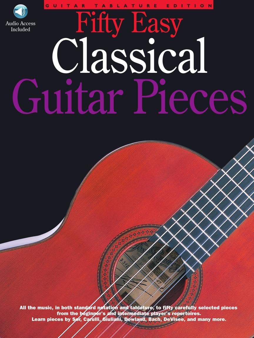Jerry Willard 50 Easy Classical Guitar Pieces | Guitar TAB Songbook with Online Audio | Classical Guitar Sheet Music for Early Intermediate Players | Hal Leonard Music Book