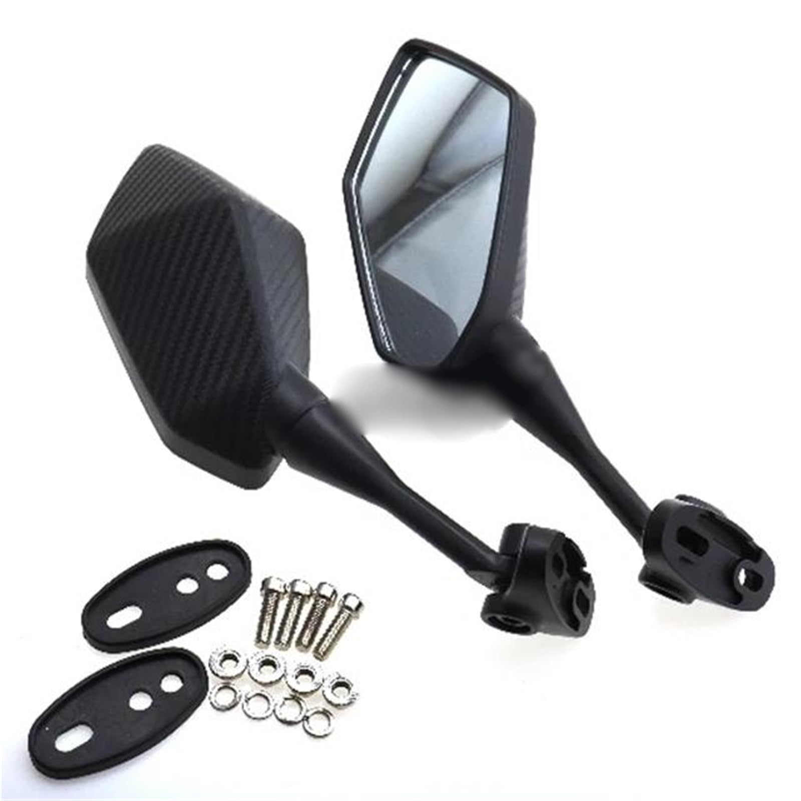 Espejo de manillar CBR600RR con acabado de fibra de carbono antirreflejo y antivibración
