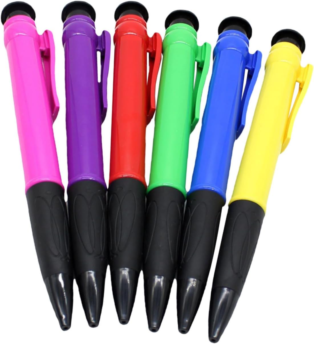 Adorable Writing Pen 6 Pack Ballpoint Pens Medium Point Retractable Ink Pens Ergonomic Design for School and Office