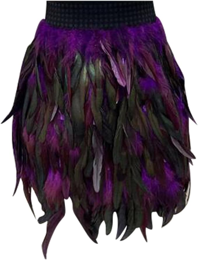 YWLINK Dames faux veer rok carnaval kostuum elastische