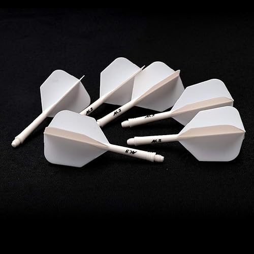 Miniatura 35 de CUESOUL 6 piezas de eje de dardos integrado ROST y vuelos Longitud de la caña: 1.102 in