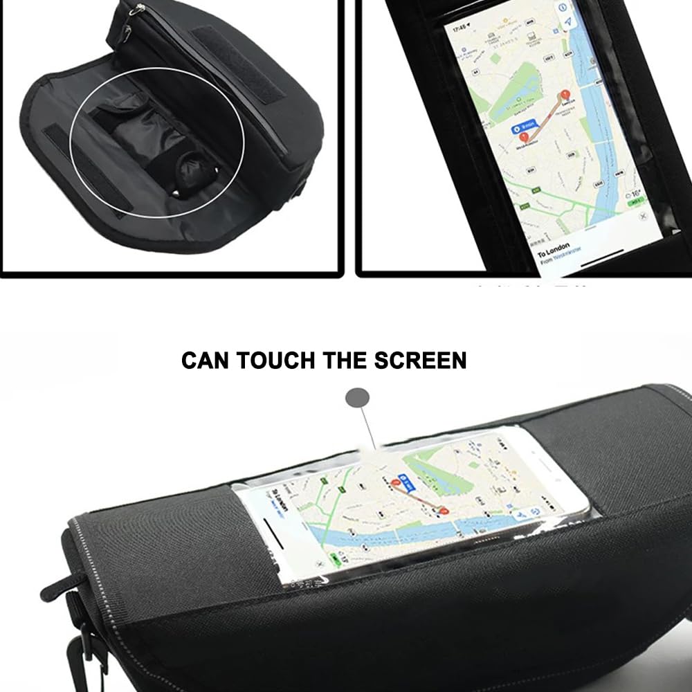 Generico Borsa porta attrezzi per moto per CRF1100L crf1100l africa twin 2024 Borsa da manubrio per moto Borsa da viaggio impermeabile per navigazione