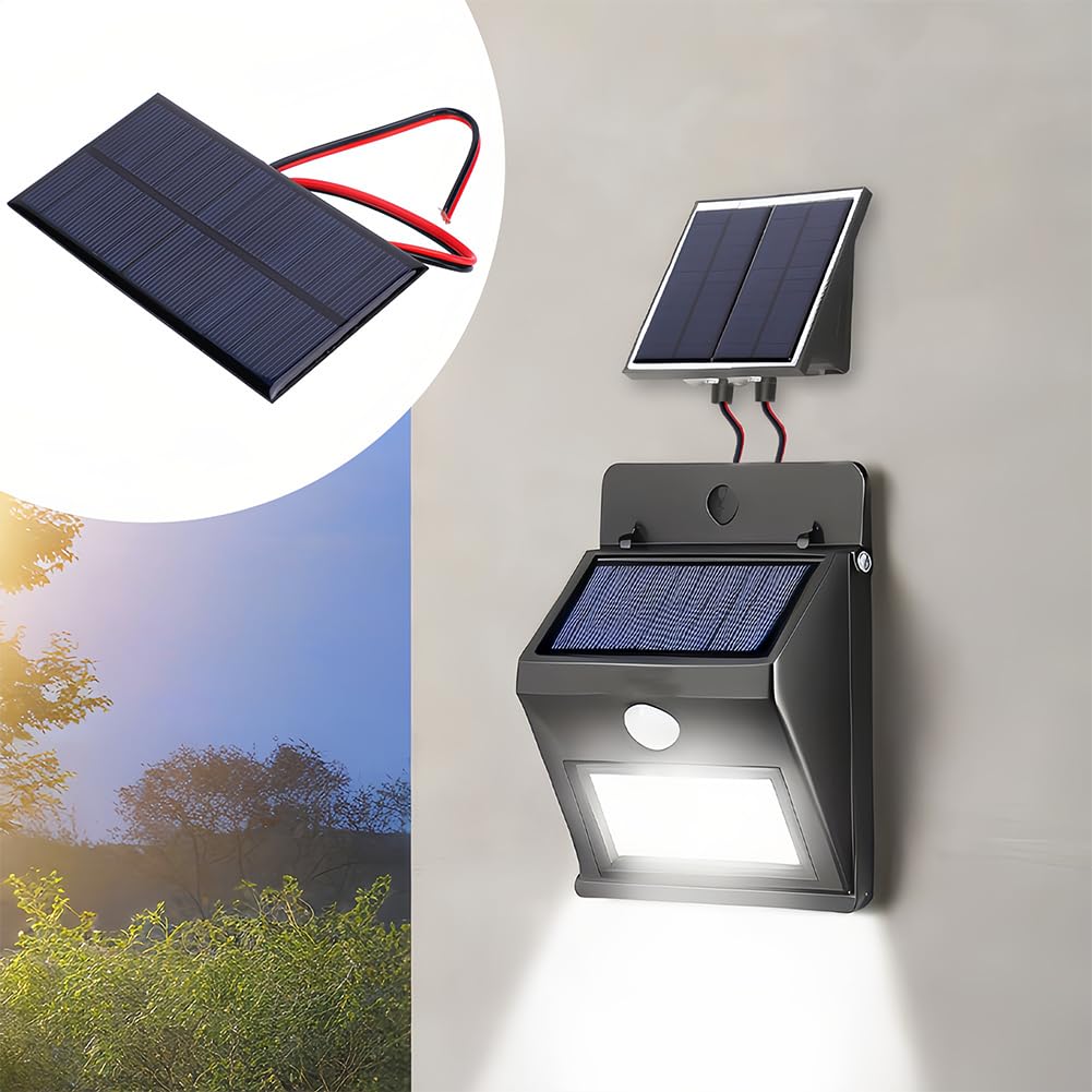 Pannello Solare, Mini Modulo di Energia Solare Rettangolare DC 6V 1W Pannello Cella Silicon Polysilicon Caricabatterie Micro Per Pannelli Celle Giocattolo Elettrico Fai da Te Kit Sistema Fotovoltaico