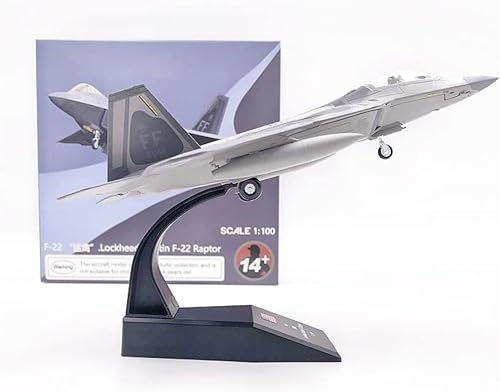 USAF F-22 Raptor 1100 Modelo de aeronave fundida a troquel (Base)