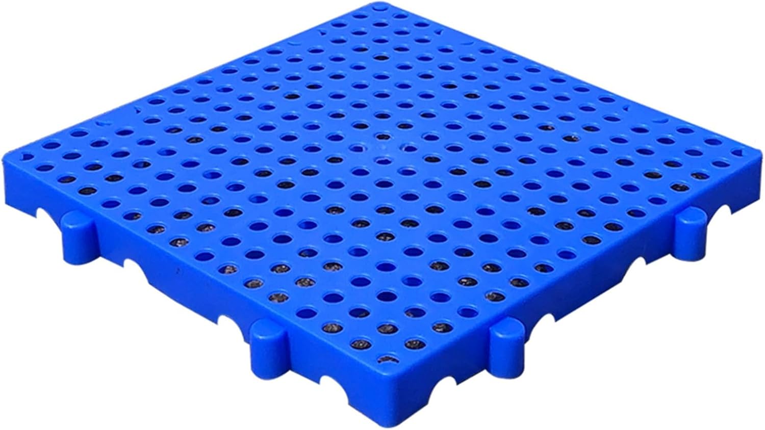 XPLKQXE Warehouse Storage Floor Plastic Pallets, Lightweight Floor Pallet, Supermarket Sale Display Pad Board, Splicing Garage Storage Racks Modular Platform (Color : Blue-11.8x11.8x2in, Size : 2pcs