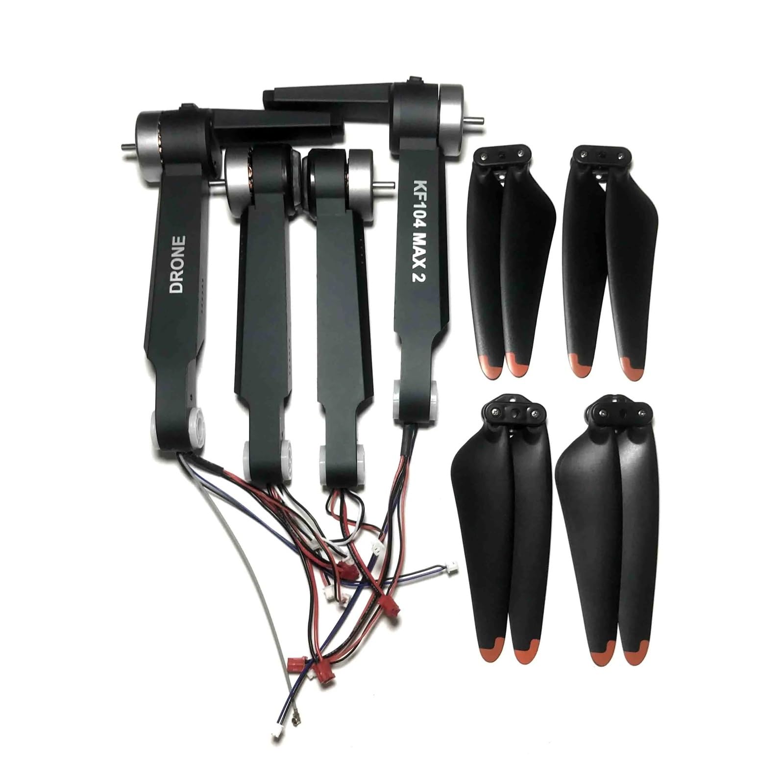 Compatibile con il kit di componenti del carrello di atterraggio Maple Leaf del braccio del motore brushless del drone KF104 Max 2(20pcs Blades)