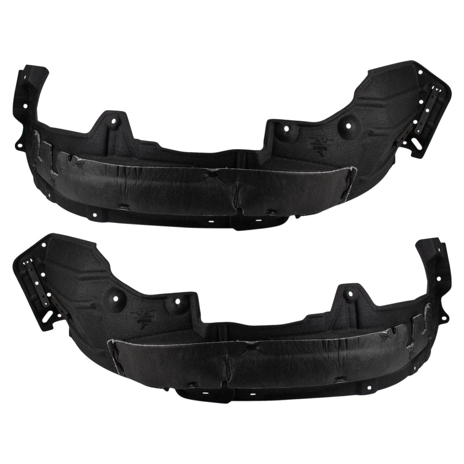TRQ Front Inner Fender Liner Set Compatible with 2019-2021 Lexus NX300 NX300h LX1248139 LX1249145