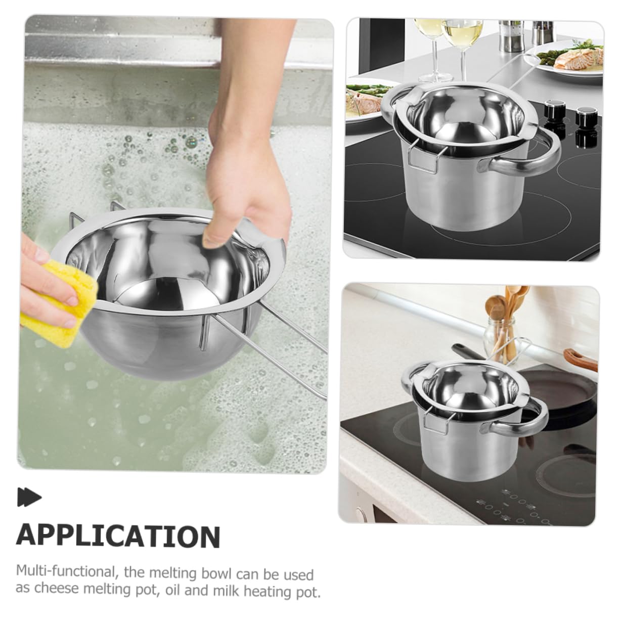 Cabilock Melting Pot Candy Melts Dipping Pot for Chocolate Home Kitchen Essential