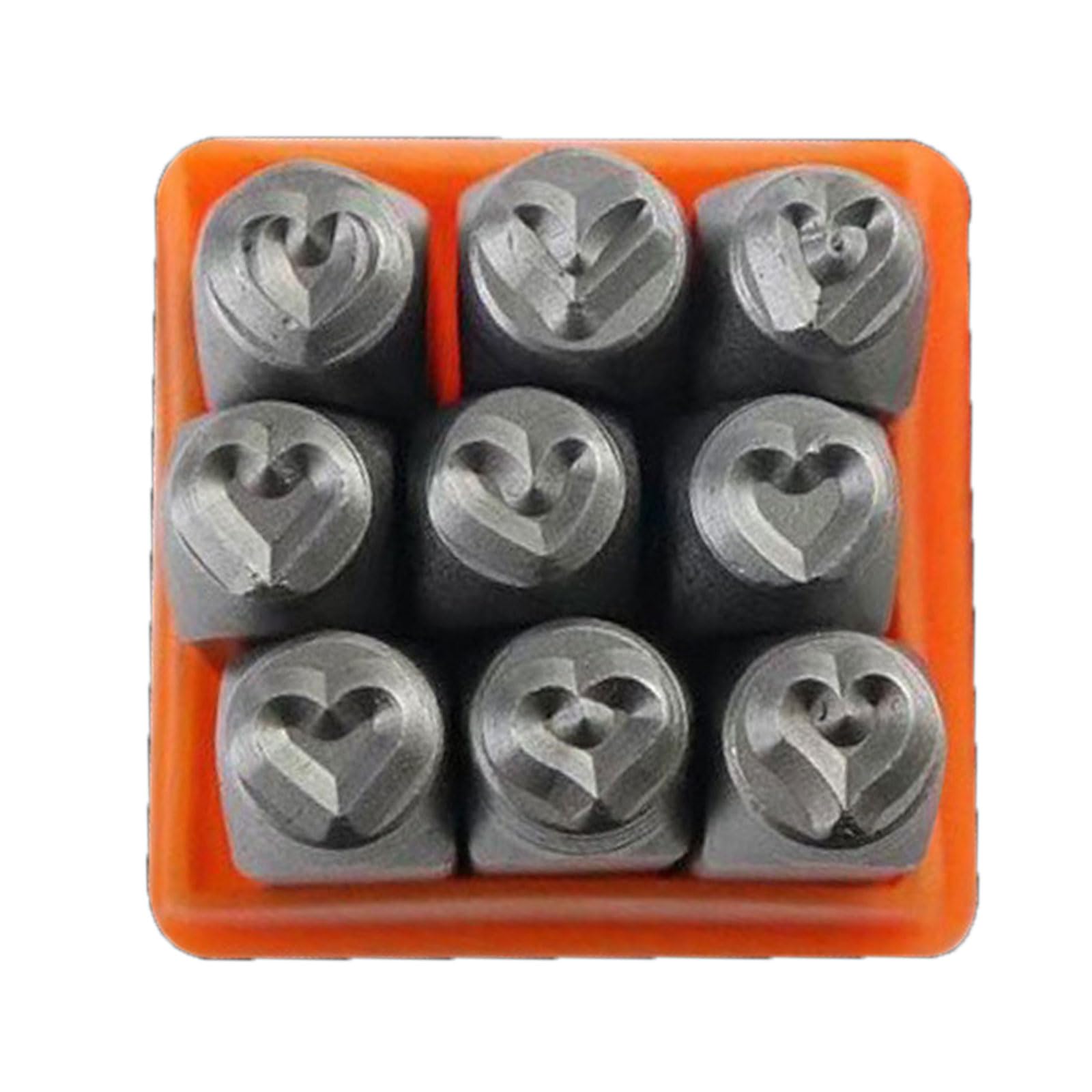Tampons en métal en forme de cœur 3/6 mm artisanat et bois